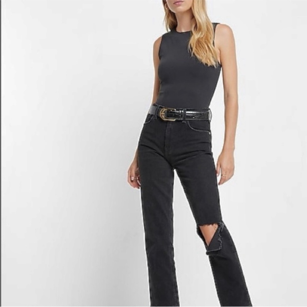 Revolve House of Harlow 1960 • Black High Neck Contour Bodycon Bodysuit XS